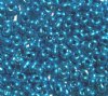25 grams of 3x7mm Metallic Blue Farfalle Seed Beads